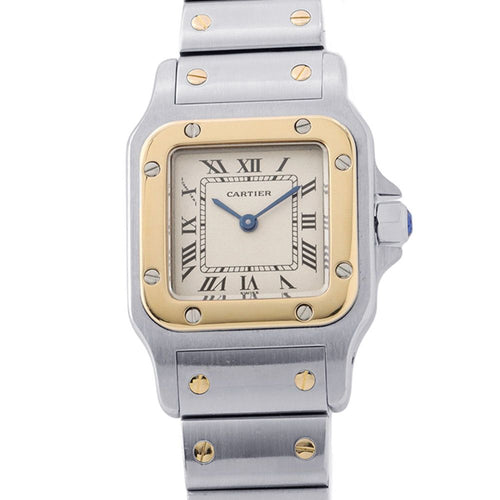 Cartier Santos Galbe SM Watch Quartz Ivory Dial