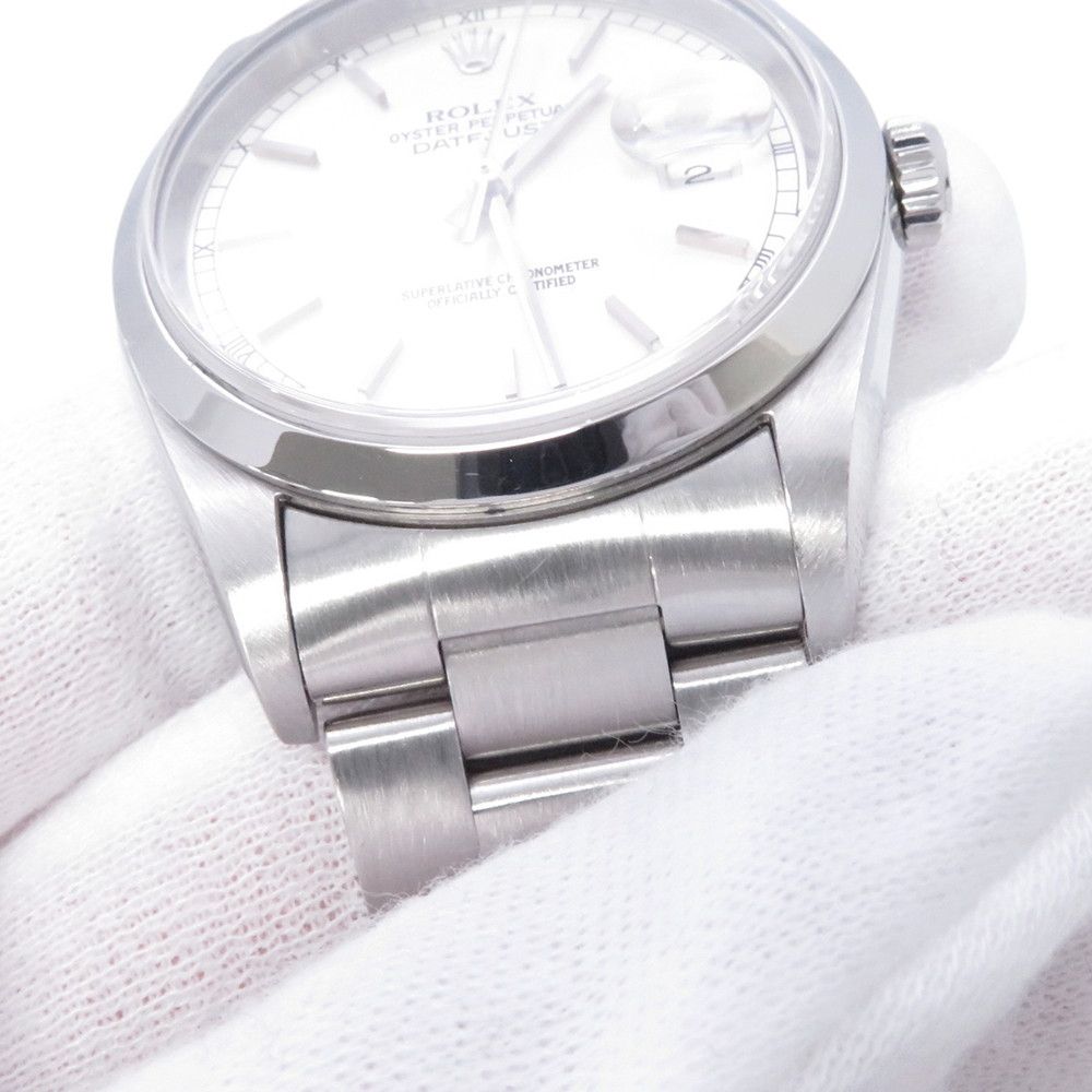 Rolex Datejust 36 Number Watch Silver Dial — view 6