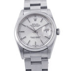 Rolex Datejust 36 Number Watch Silver Dial