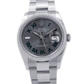 Rolex Datejust 36 SS 18k White Gold Random Watch Calf Dial Roman