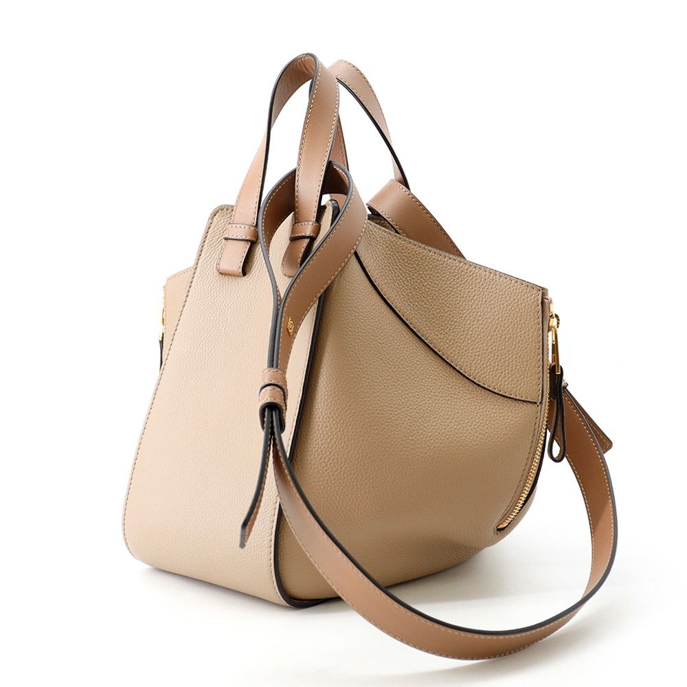 Loewe Handbag Hammock Small Soft Gray Necklace Leather 2-Way — view 2