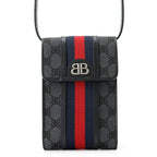 Gucci Shoulder Bag Collaboration the Hacker Project Ophidia Phone Pouch Black