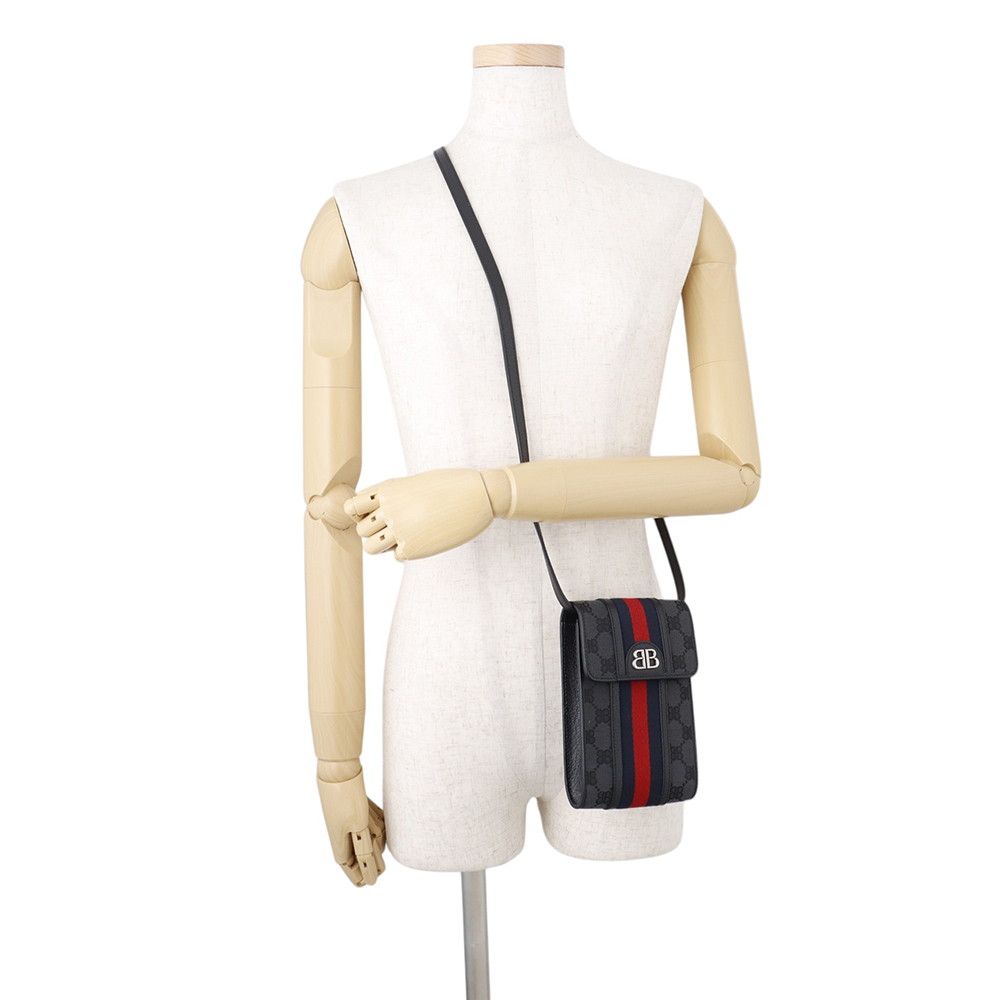 Gucci Shoulder Bag Collaboration the Hacker Project Ophidia Phone Pouch Black — view 4