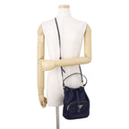 Prada Handbag Duet Drawstring Nylon Leather 2-Way — view 5