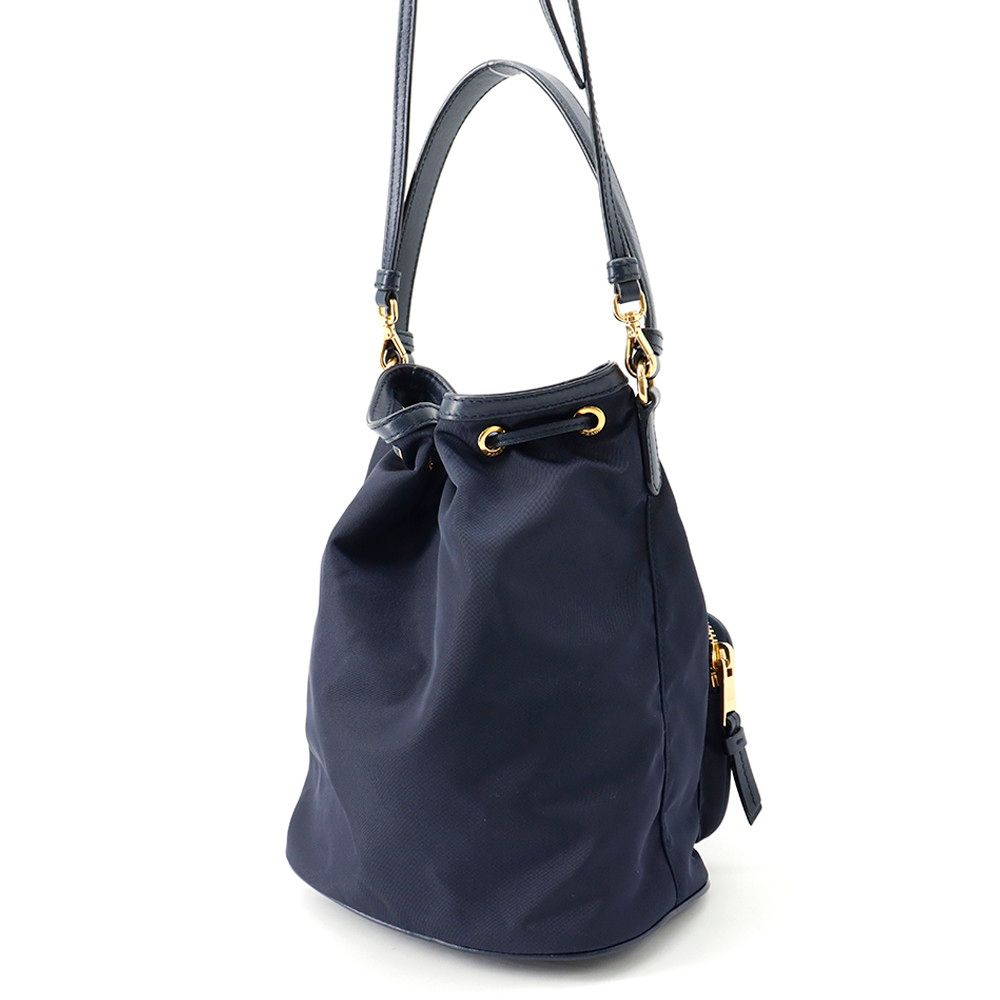 Prada Handbag Duet Drawstring Nylon Leather 2-Way — view 2