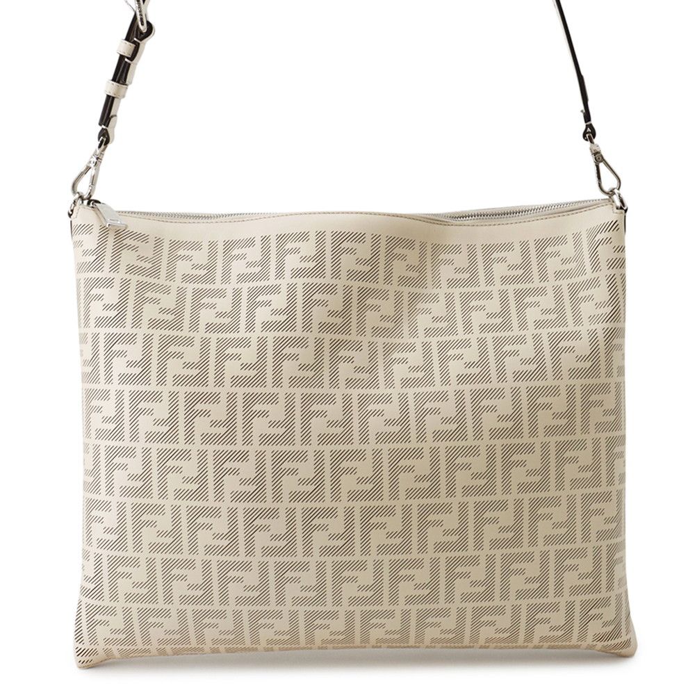 Fendi Shoulder Bag After FF Logo Leather