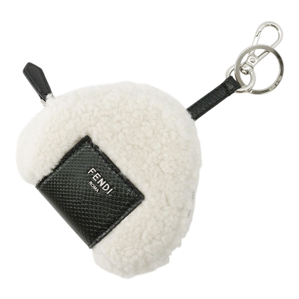 Fendi Charm Onigiri Kalungsne Cles the White Black Keychain