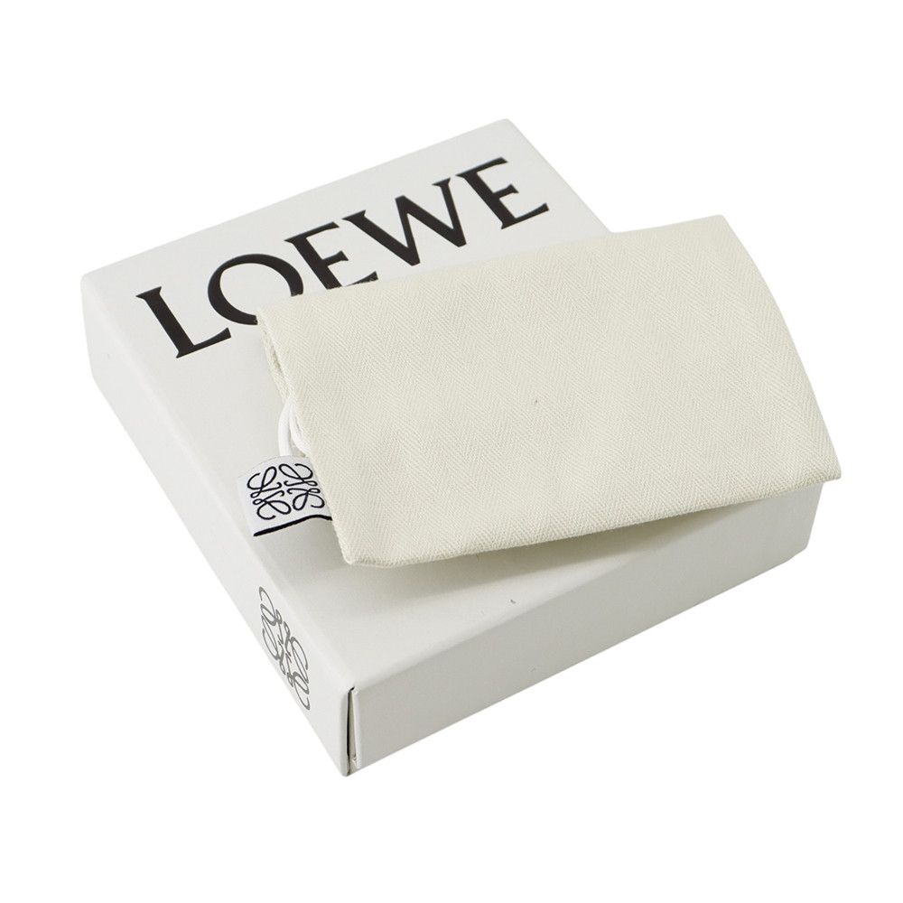 Loewe Coin Case Card Holder Soft Gray Calf Leather — view 7