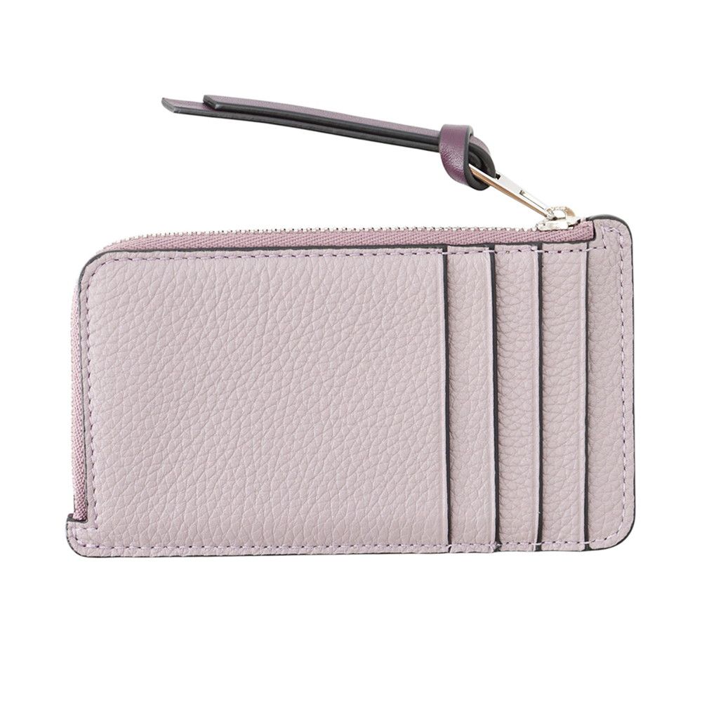Loewe Coin Case Card Holder Soft Gray Calf Leather — view 3