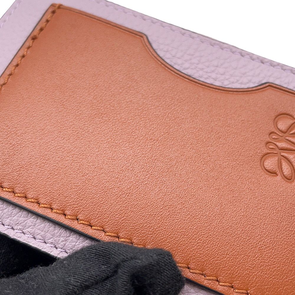 Loewe Coin Case Card Holder Soft Gray Calf Leather — view 5