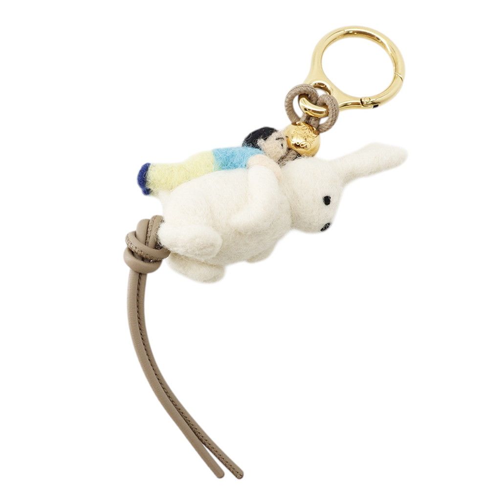 Loewe Bag Charm Rabbit Felt Leather — view 3
