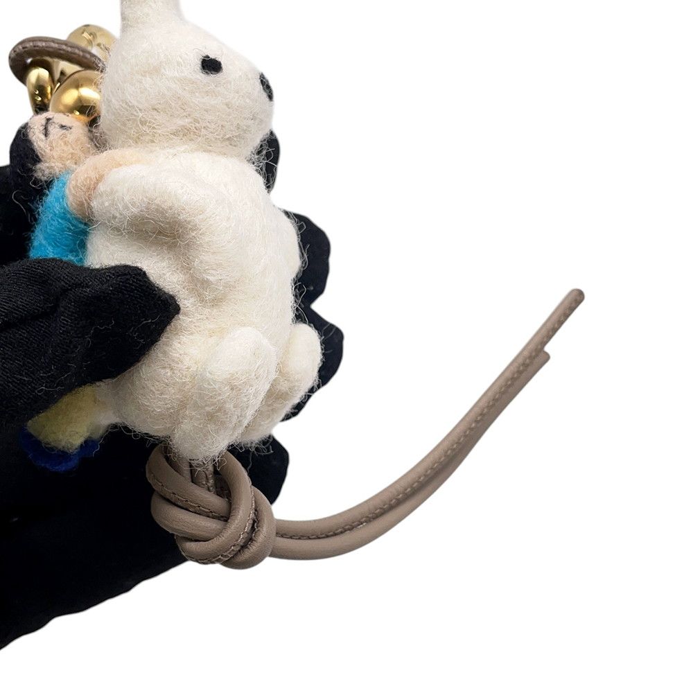 Loewe Bag Charm Rabbit Felt Leather — view 5