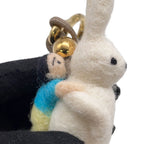 Loewe Bag Charm Rabbit Felt Leather — view 6