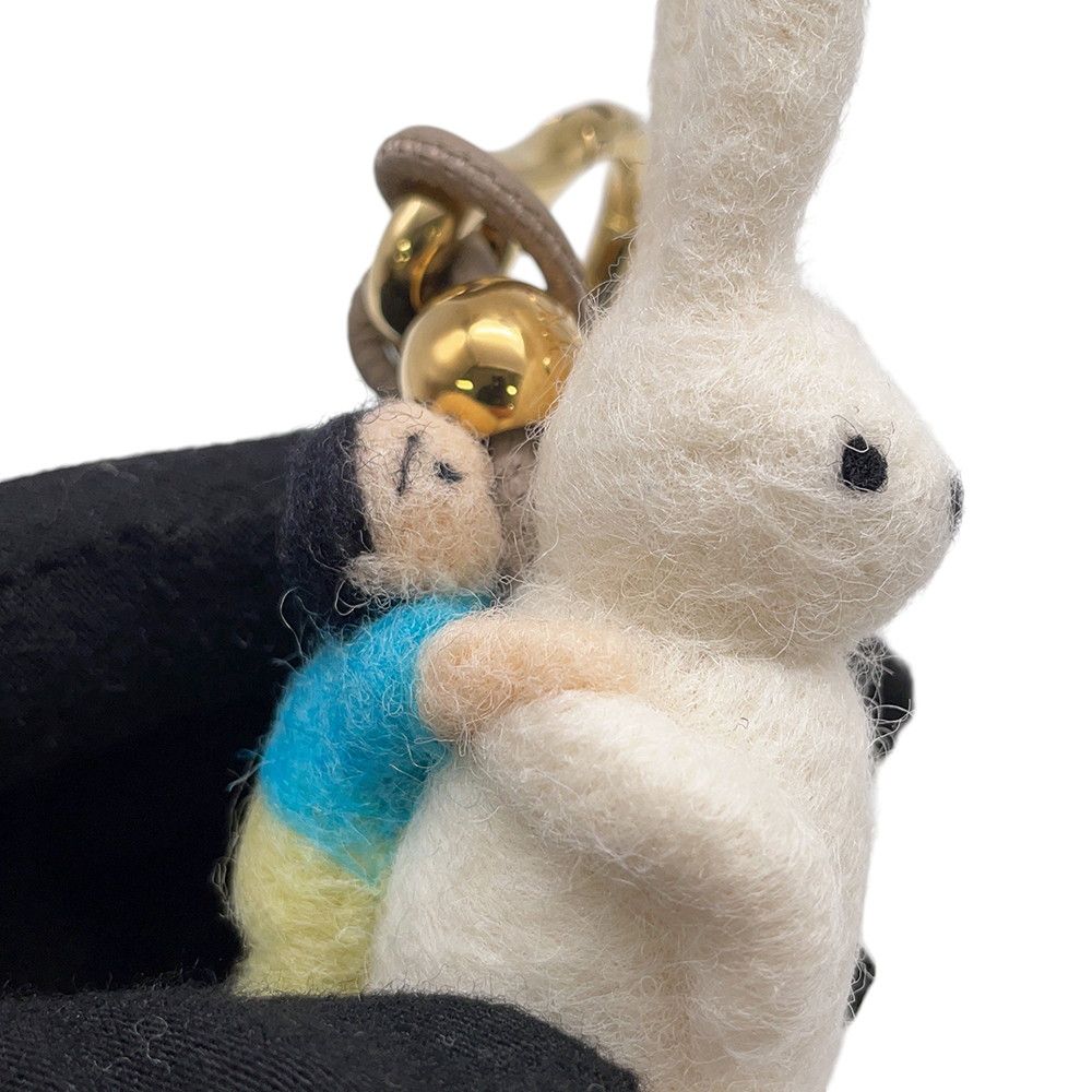 Loewe Bag Charm Rabbit Felt Leather — view 6