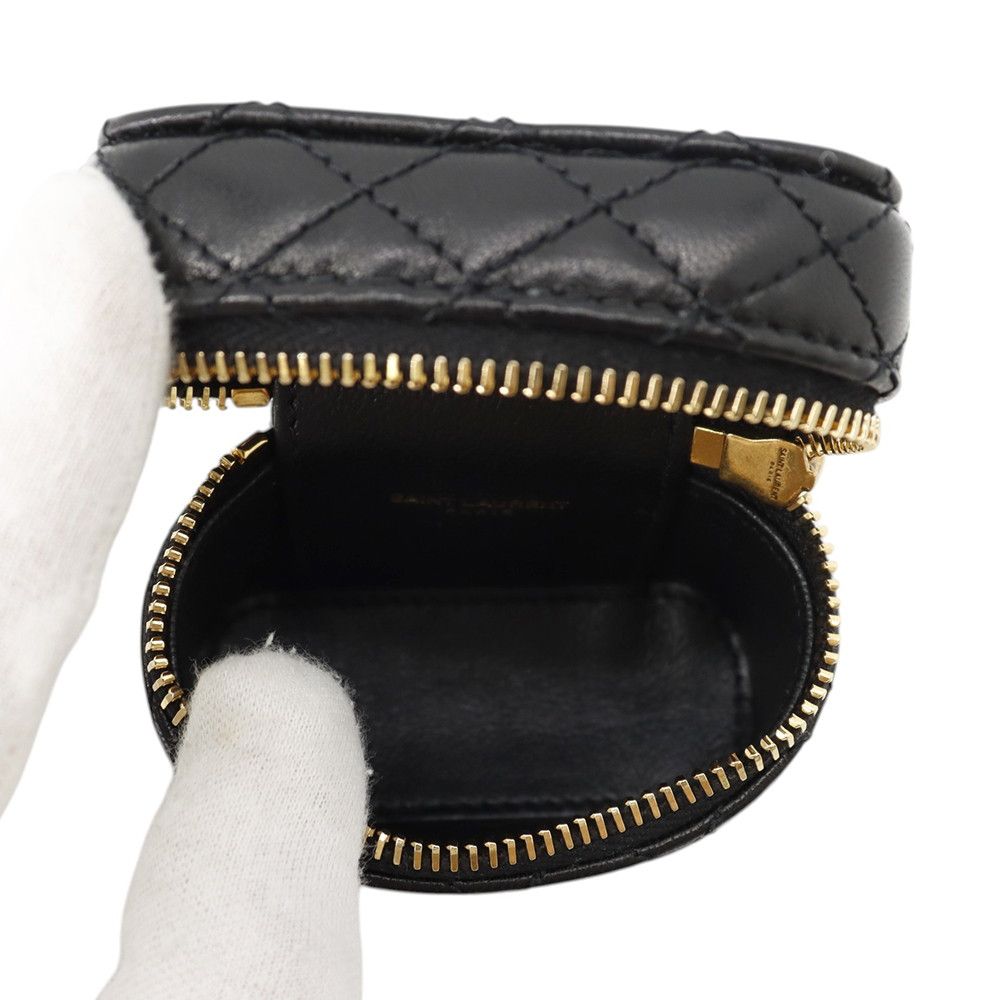Saint Laurent Paris Bag Charm Quilted Lambskin — view 6