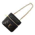 Saint Laurent Paris Bag Charm Quilted Lambskin