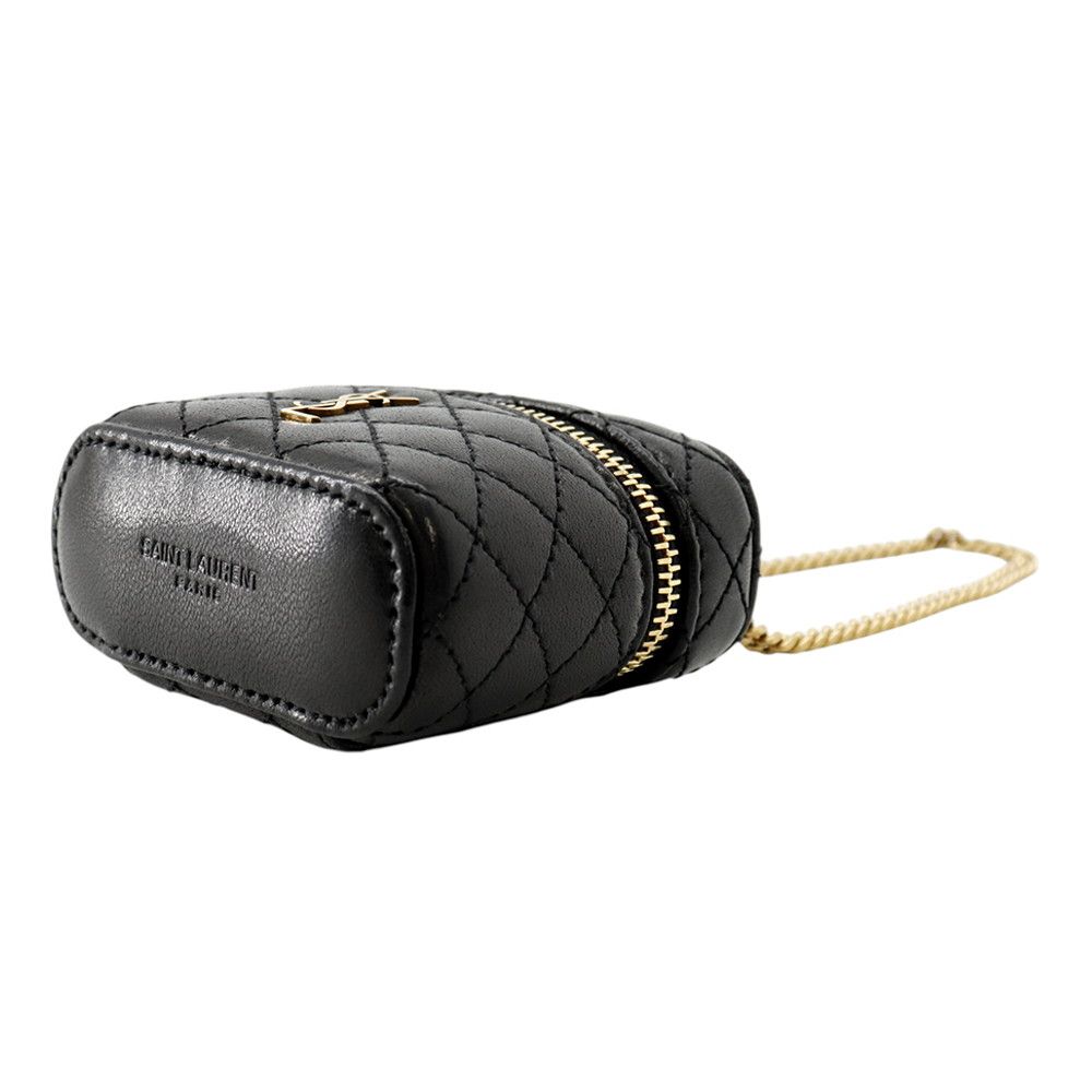 Saint Laurent Paris Bag Charm Quilted Lambskin — view 2