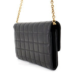 Saint Laurent Paris Chain Shoulder Wallet Maillon Cuffleather Black — view 2