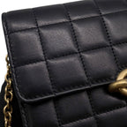 Saint Laurent Paris Chain Shoulder Wallet Maillon Cuffleather Black — view 8