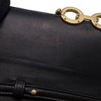 Saint Laurent Paris Chain Shoulder Wallet Maillon Cuffleather Black — view 9