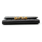 Saint Laurent Paris Chain Shoulder Wallet Maillon Cuffleather Black — view 3