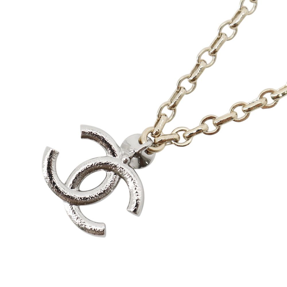 Chanel Necklace CC Logo Rhinestone — view 3