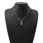 Chanel Necklace CC Logo Rhinestone — view 4