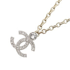 Chanel Necklace CC Logo Rhinestone