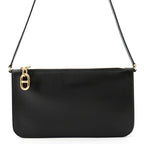 Hermes Shoulder Wallet Zip Azap Tougo Chaine D'ancre Black Gold Bague Rain