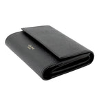 Celine Trifold Wallet Small Leather Folding Black — view 2