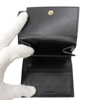Celine Trifold Wallet Small Leather Folding Black — view 6