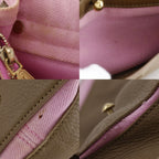 Saint Laurent 2-Way Shoulder Leather Canvas Brown Pink Handbag — view 7