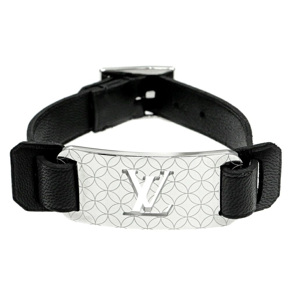 Louis Vuitton Bracelet Silver Color Black