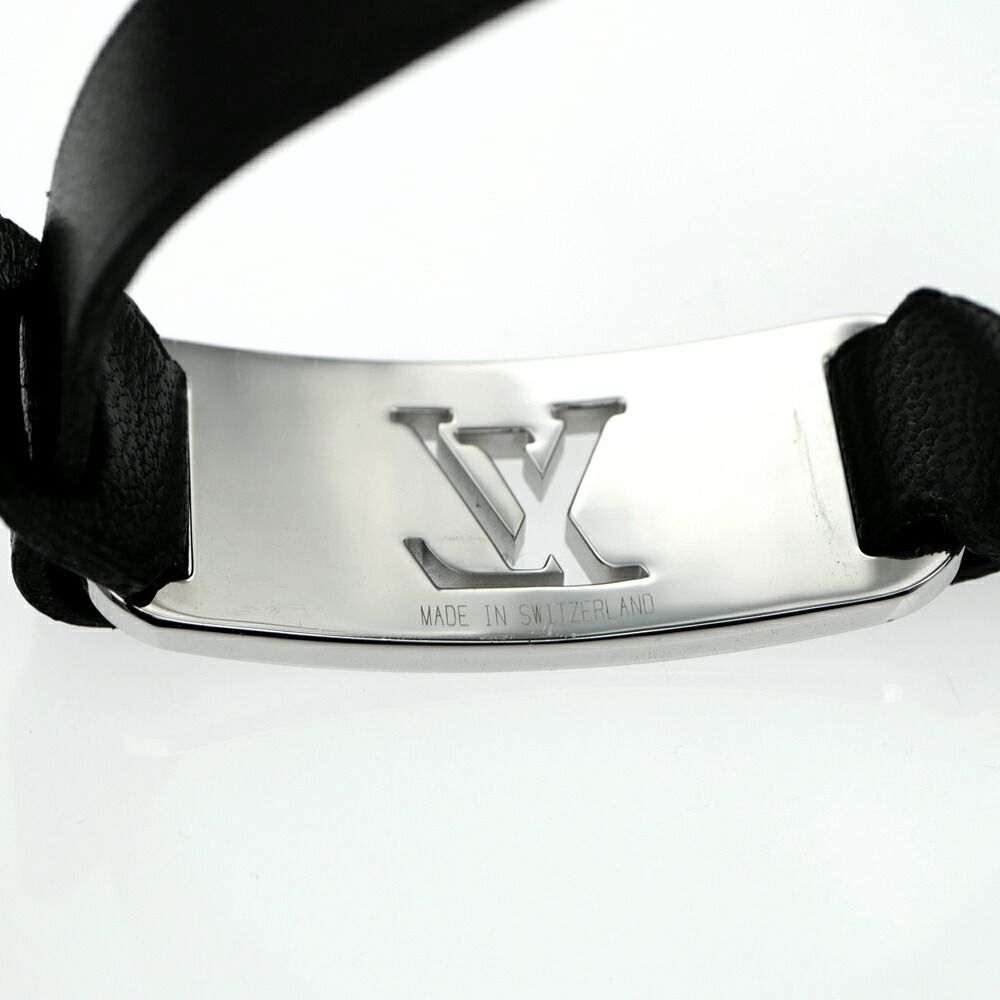 Louis Vuitton Bracelet Silver Color Black — view 5