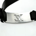 Louis Vuitton Bracelet Silver Color Black — view 5