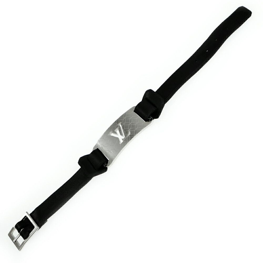 Louis Vuitton Bracelet Silver Color Black — view 6
