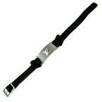 Louis Vuitton Bracelet Silver Color Black — view 6