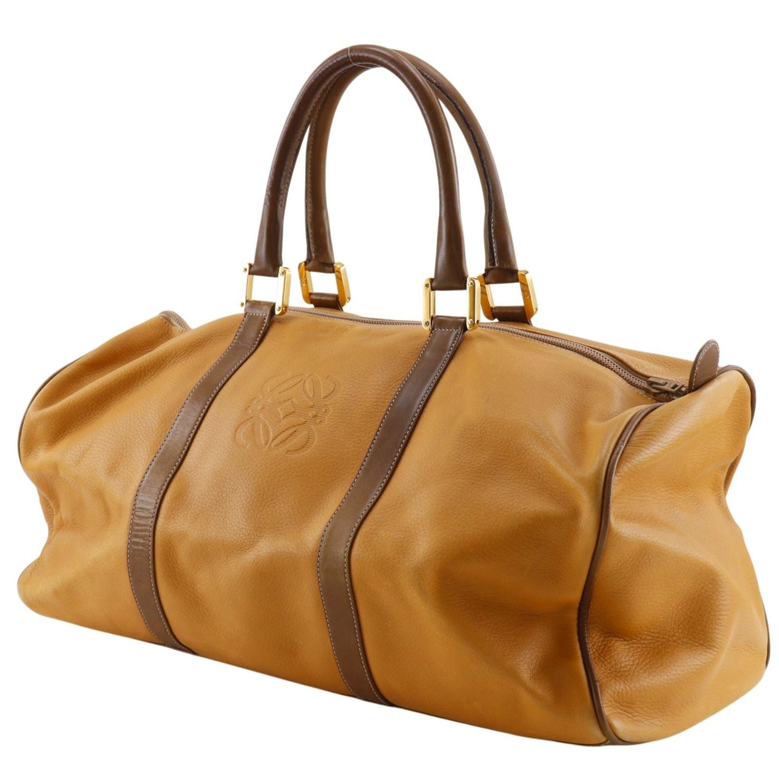 Loewe Anagram Vintage Calf Brown Boston — view 2