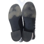 Chanel Quilted CC Logo Leather Short Boots Black 37 1 2C — view 5