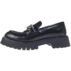 Gucci Double Locking Lug Sole Loafers Black Leather