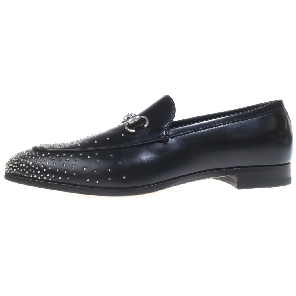 Gucci Horsebit Studded Loafers Black