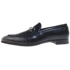 Gucci Horsebit Studded Loafers Black