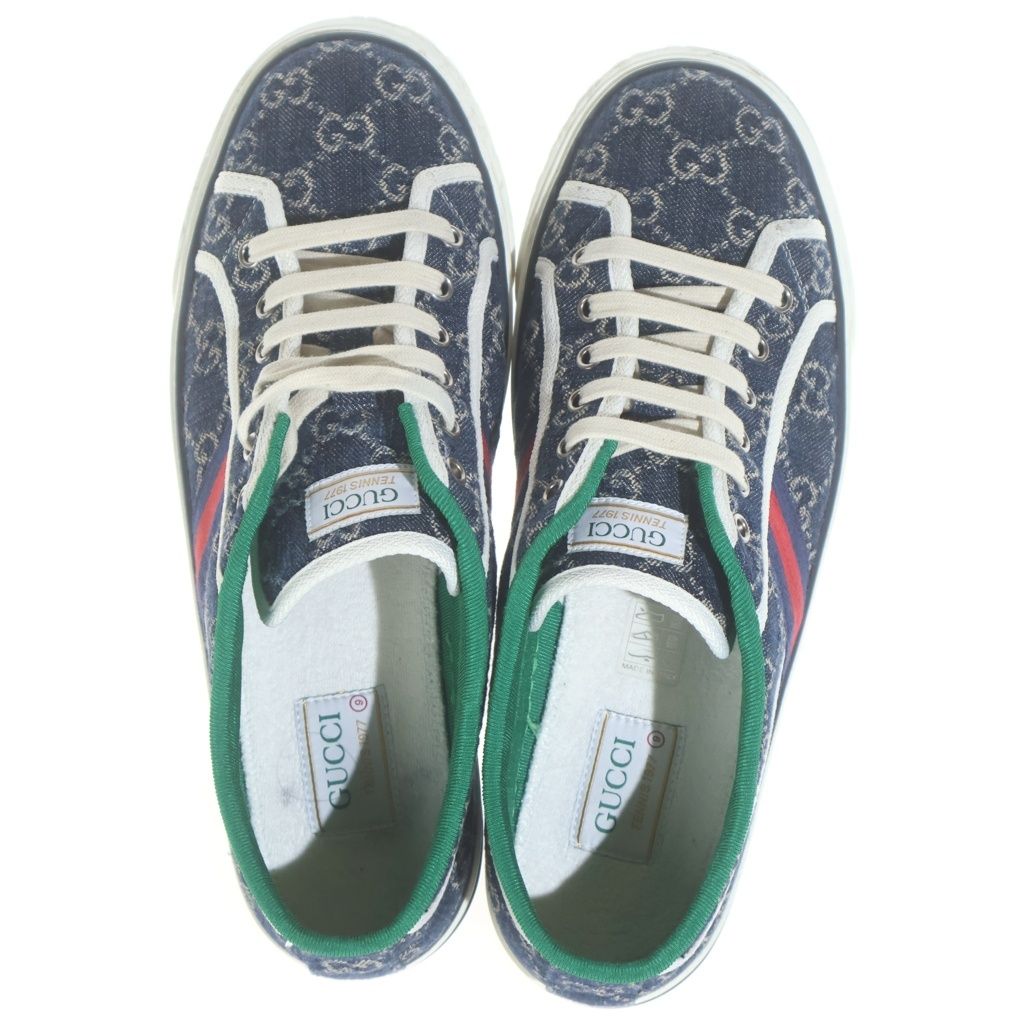 Gucci Tennis Low Cut Sneakers Indigo Blue 9 — view 4