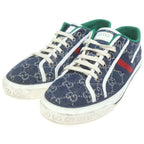 Gucci Tennis Low Cut Sneakers Indigo Blue 9 — view 2