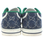 Gucci Tennis Low Cut Sneakers Indigo Blue 9 — view 3