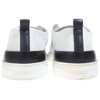 Hermes Deep Low Cut Logo Leather Fabric Shoes White — view 3