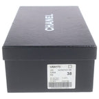 Chanel Espadrilles Denim Gray Slip Ons 38 Slipper — view 7