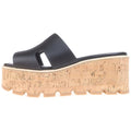 Hermes Eze Platform Sandals Black