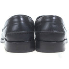 Gucci Logo Metal Leather Loafers Black — view 3