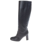 Hermes Leather Long Boots Black